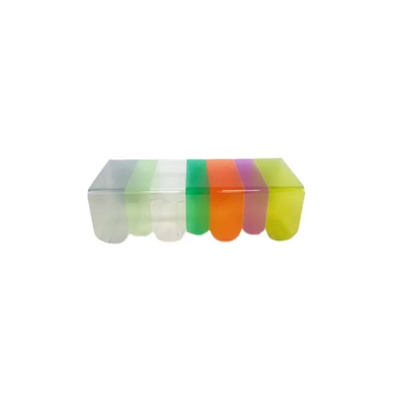 New Creative Rainbow Acrylic Coffee Table Custom Wire Cable Clips Clear With Backgammon