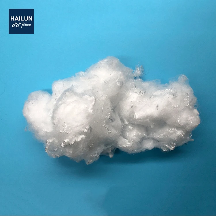 
2.5D white PP polypropylene staple fiber for filtration 