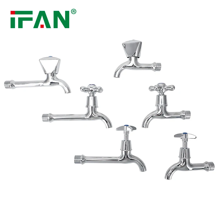 IFAN OEM ODM Taps and Faucets 1/2' All Type PN25 Zinc Alloy Water Faucet Single Cold Water Faucets For Bathroom