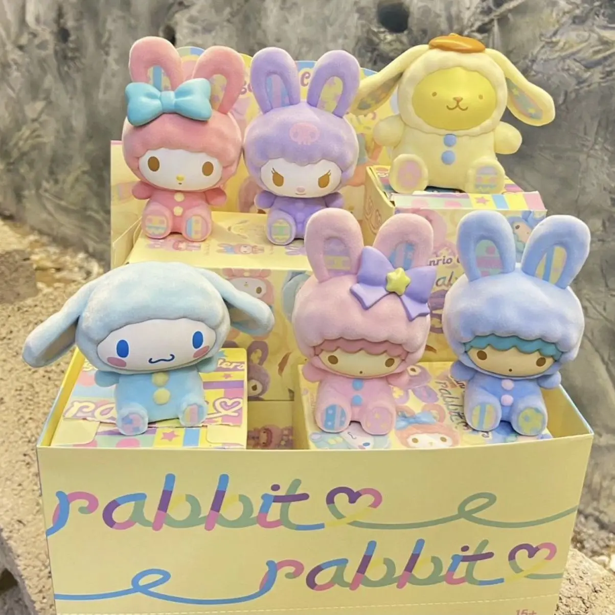 Фигурка Botu sanrio игрушки милая мультяшная аниме модель из ПВХ украшение для торта Kuromi Cinnamoroll шторка сюрприз Подарочная