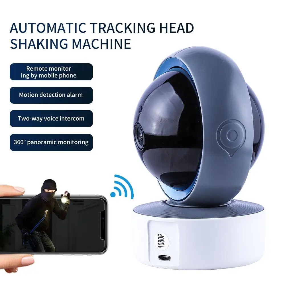 eTsoon 2.0MP HD Night Vision Mobile Phone Remote Monitor Wifi Home Camera Security System Two-way Voice Motion Detection 1080p