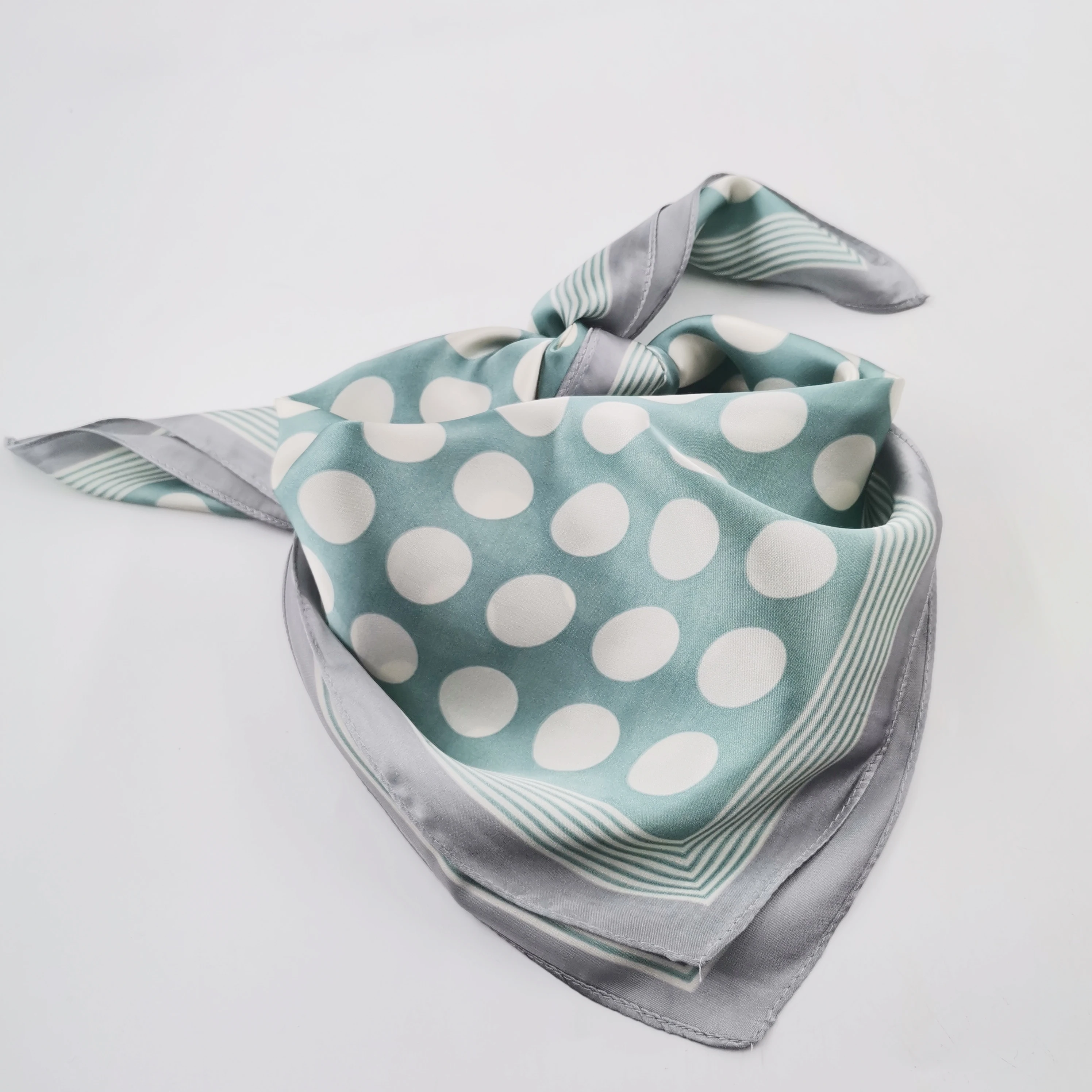 Satin silk square scarves bandana custom print large head scarf Pure Silk Neck Scarf bandanas