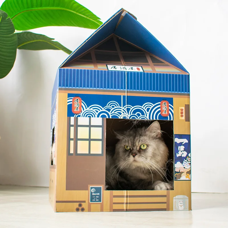 The new sake house cat scratching board wear-resistant corrugated paper pet