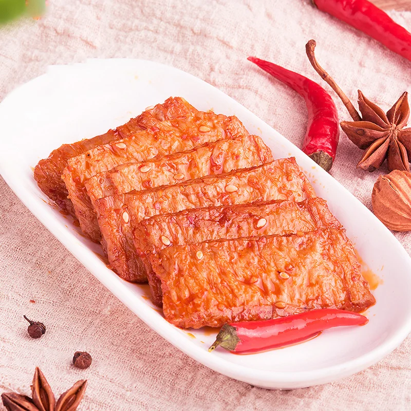 50 small bag 770g spicy tofu and bean curd snack hand shredded vegetarian steak exotic snacks dried tofu snacks