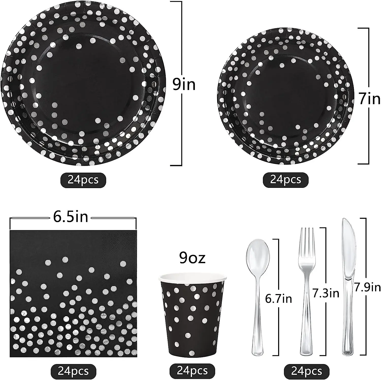 Eco- friendly Disposable Party Food Paper Plate Disposable Tableware Set Party Supplies dinnerware sets