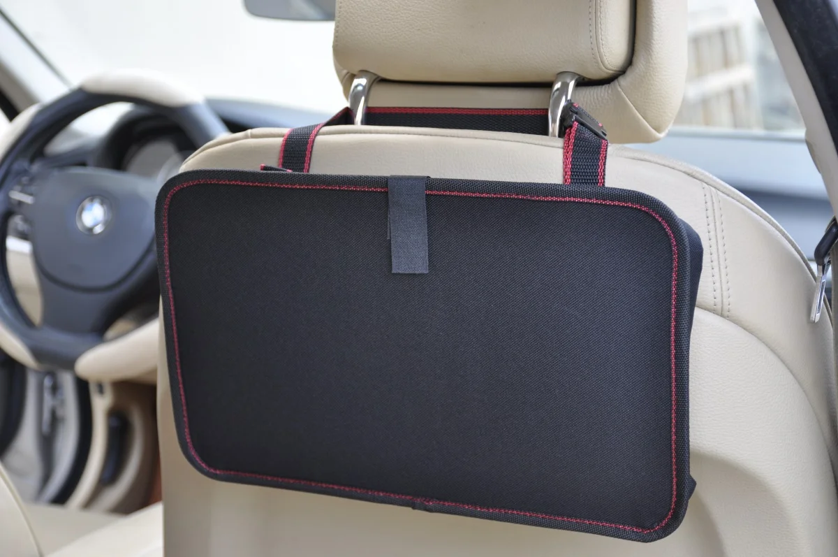 Multifunctional car cup holder expander car back seat storage organizer for cars with foldable table tray