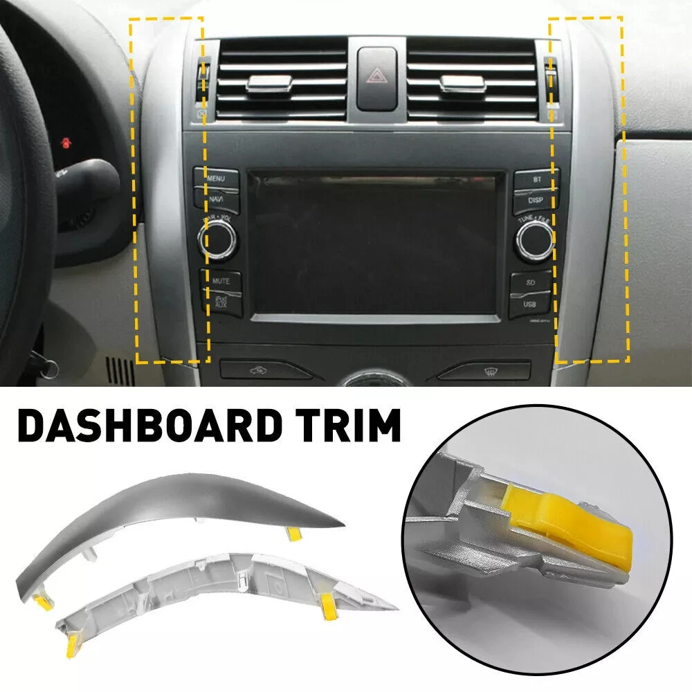 55436-02330 Central Dashboard Trim For Toyota Corolla Altis 2009 2010 2011 2012 2013 Central Dashboard Strip Trim  55435-02370