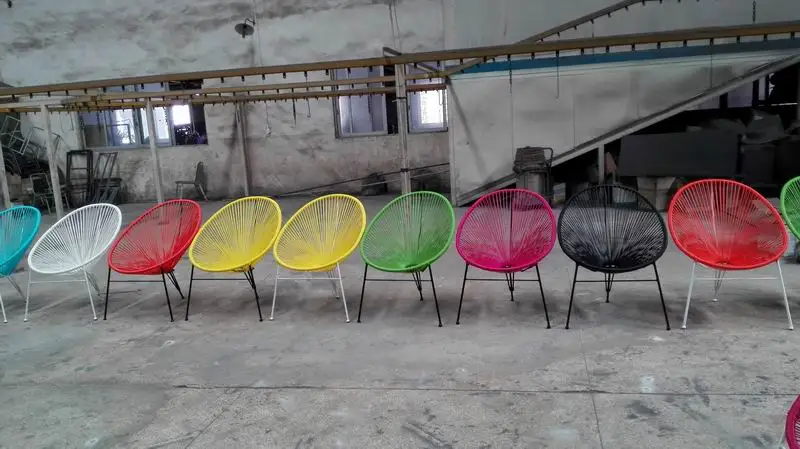 Acapulco Retro Chair Outdoor Home Courtyard Bistro 3 Piece Retro Patio Chair and Table Set