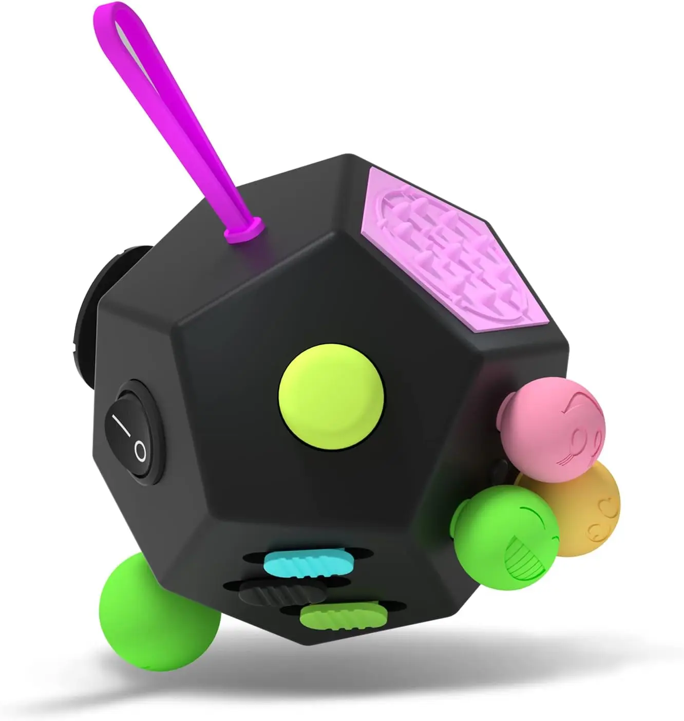 12-Side Fidget Toys Cube Relieves Stress and Anxiety Anti Depression Cube for Children and Adults with ADHD ADD OCD Autism