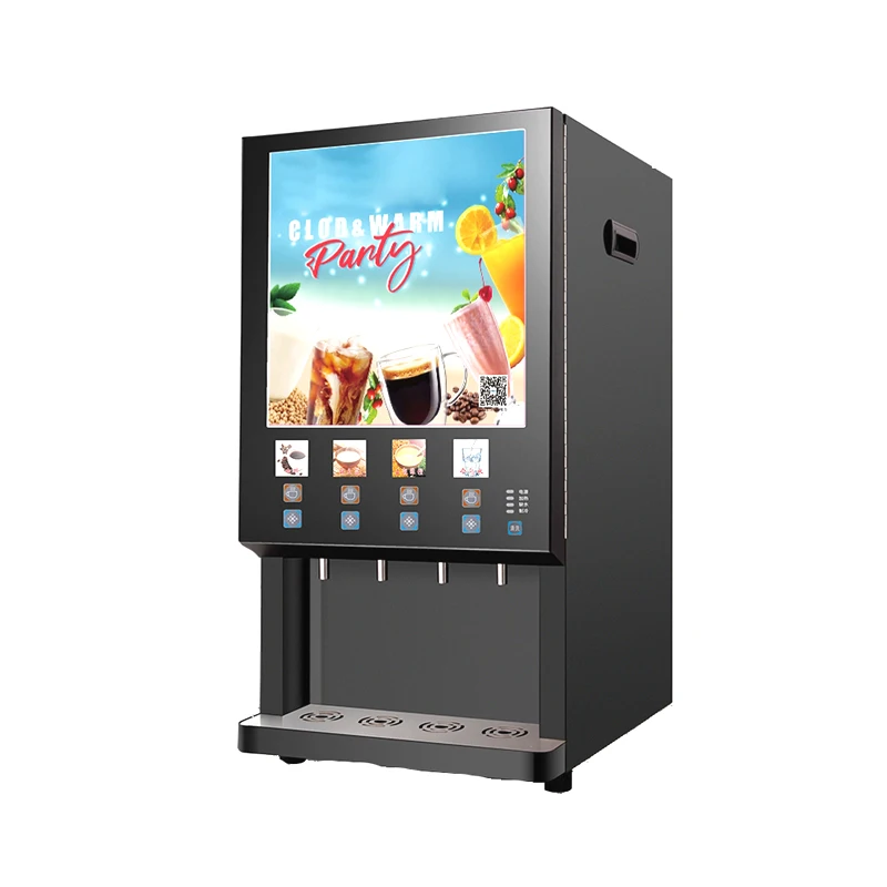 Small Vending Machine Tea Coffee  Automatic Commercial Coin Coffee Machine, Intelligent Small