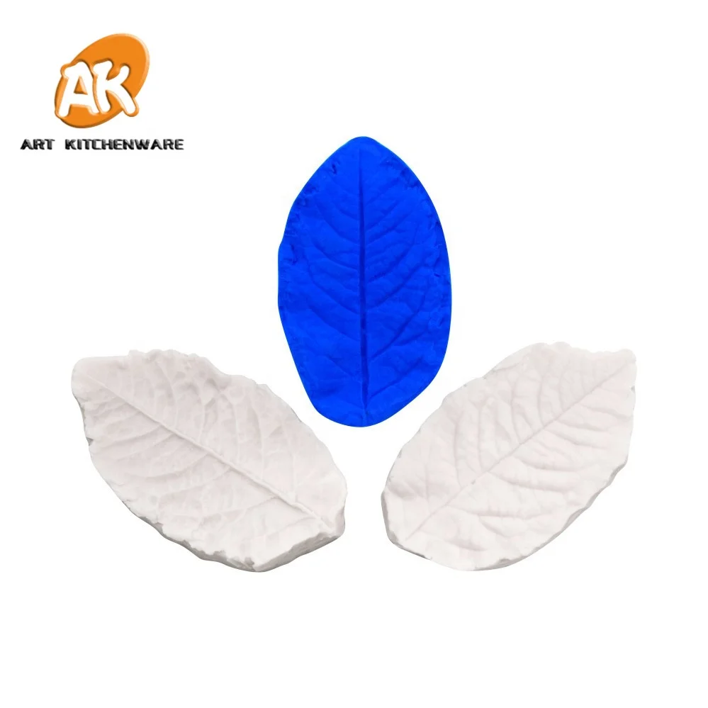 AK Gum Paste Flower Silicone Molds Leaf Veiner Veining Molds Cake Decorating Tools for Bakery VM069