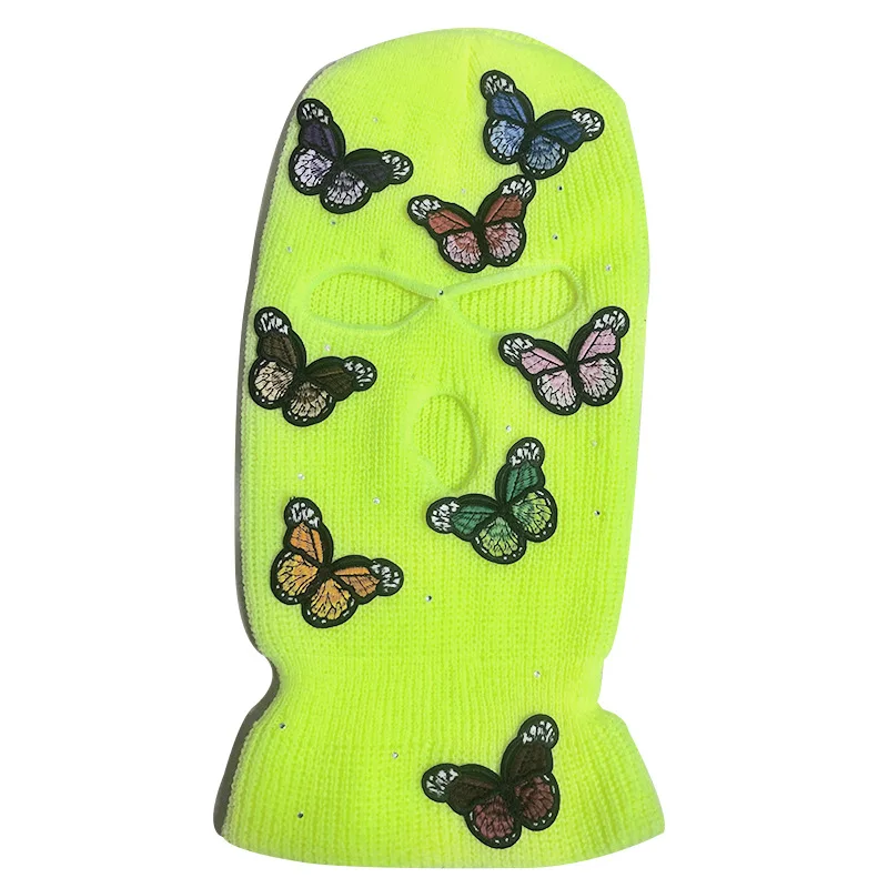 Designer Ski Mask Three Hole Custom design your own ski mask Full Face Beanie For Outdoors Butterfly