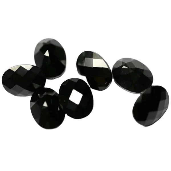 Black onyx Brilliant oval shape black Loose gemstone for ring and necklace wholesale Jewelry price