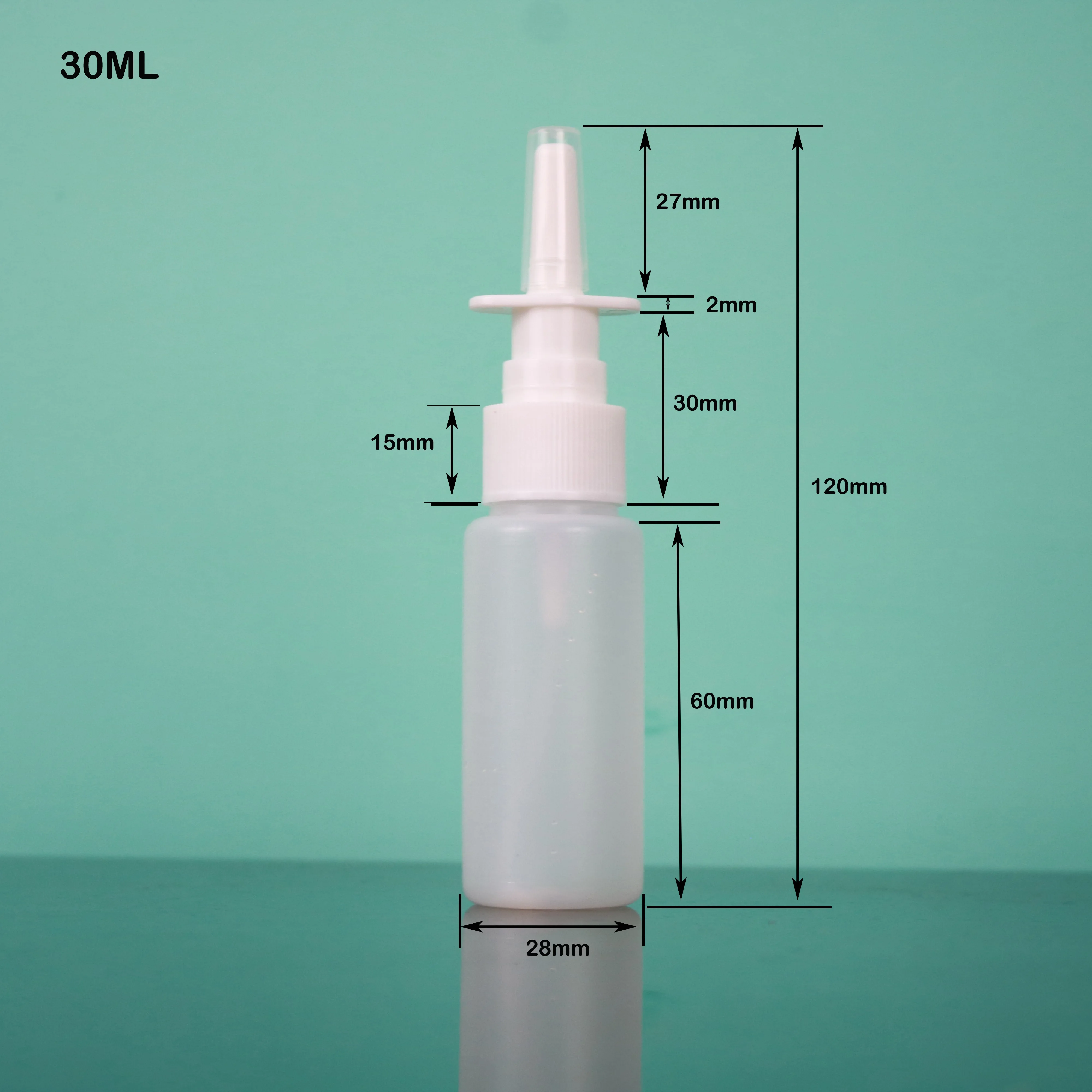 15ml 20ml 30ml 60ml HDPE plastic nasal spray bottles