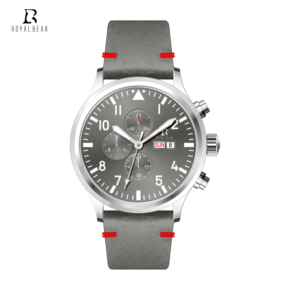 western China gents timepiece original Mesh Strap water resistant Chronograph  sports wristwatch