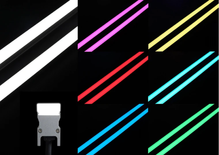 Светодиодный линейный светильник RGBW Pixel 15W pmma молочно-белый корпус для наружного здания