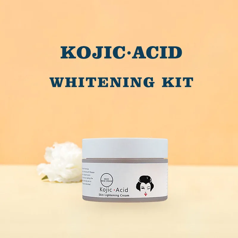 Hot selling 3-piece set of Kojic Acid Body Cream Handmade Soap customized your own brand