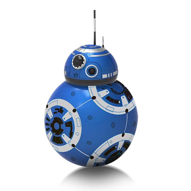 Superb 2.4G remote control Lights music Intelligent war droid Rolling Spinning ball bb-8 robot smart rc toy