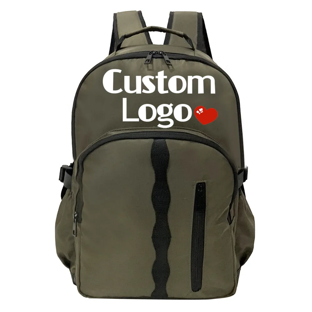 2024 Hot Selling Cool Dark Green Useful Utility Kids Schoolbag Children Schoolbag Backpack Book-bag for School Work Office