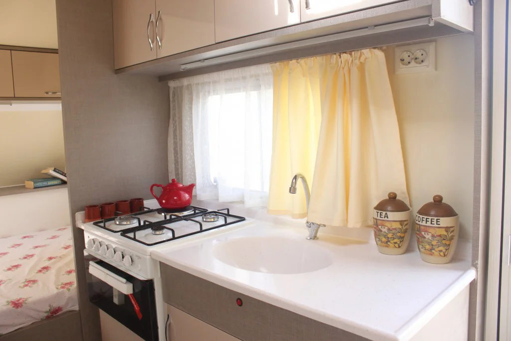 Ecocampor Hot Sale Camper Trailer Camping Trailer RV Caravan with Kitchen and Tent for sale