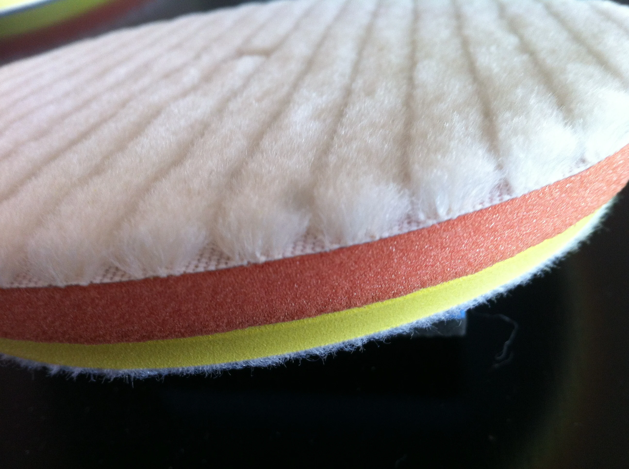 6 дюймов DA полировка с полосками из чёрно-лицевая сторона тампоном для DA полировщик