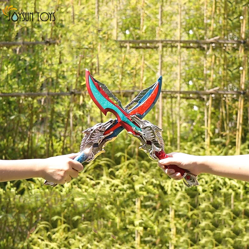 Electronic Luminous Weapon Toy Plastic  Sword Knife Shape Axe Toy  Light Sword Samurai Knife Toy