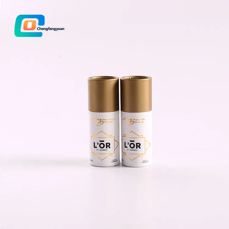 Custom paper cylinder cosmetics tube tin sure deodorant container can eco friendly circular box packaging lip gloss tube