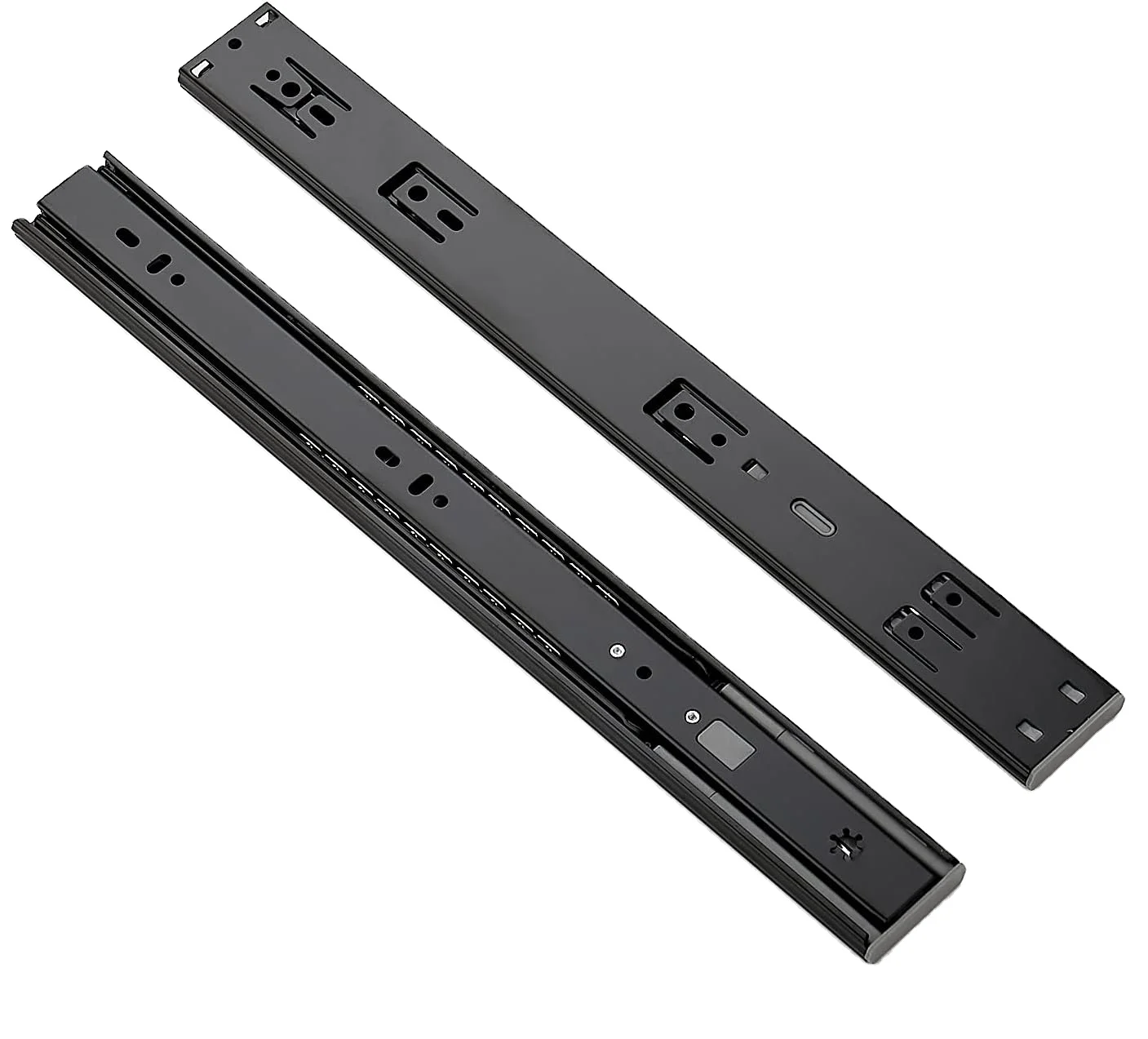 3 Fold Full Extension Hidden Sliding Drawer Soft Close Telescopic Channel Slim Undermount Drawer Slide