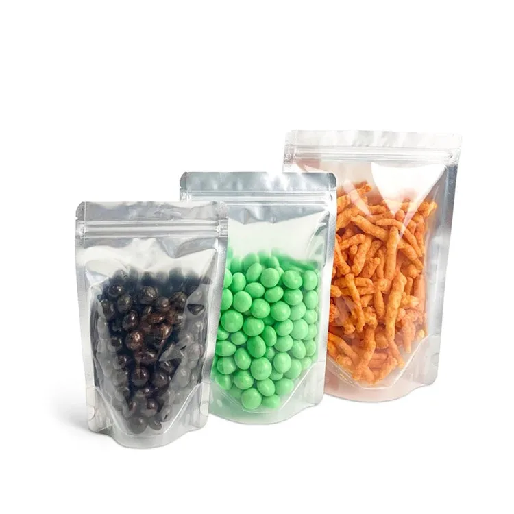 Ziplock Stand Up Bags with Matte Window, Reusable, Heat-Sealable for Home or Business