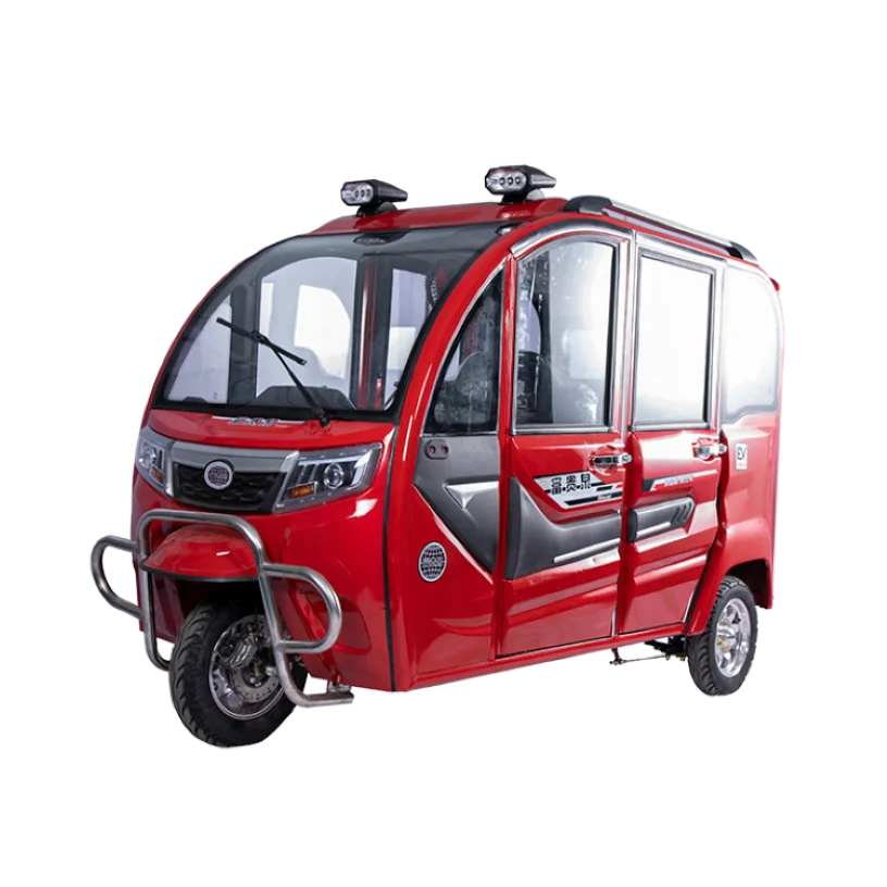 Hot Selling Full Enclosed Tuktuk Taxi Tricycle Adult High Safety Tricycle for Transportation 3 Wheels Electric Tricycle