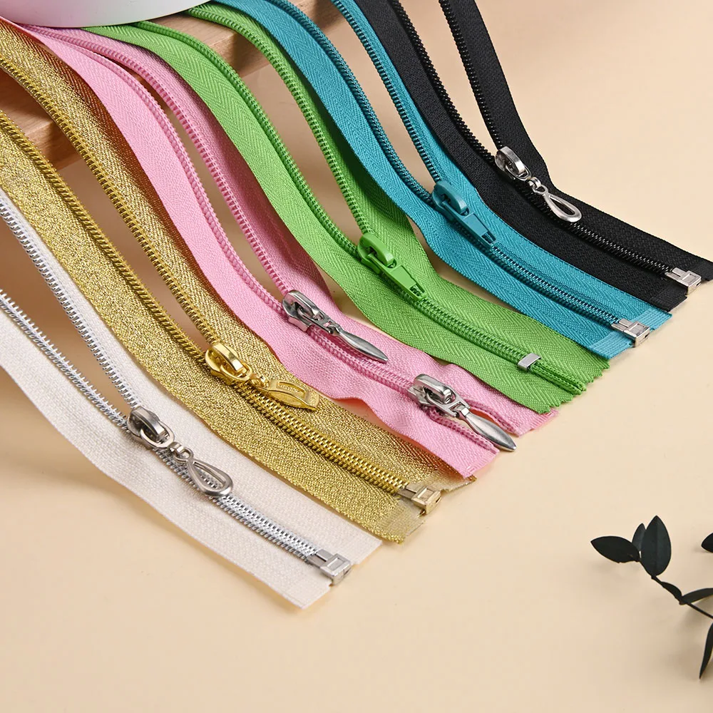 No.3 Nylon Zipper Close End Pin Lock Coil Zips Wholesale for Pants Shoes Luggage