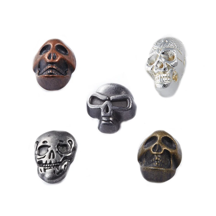 NIUNIU Factory Wholesale Best Quality Alloy Brass Metal Skull Jeans Rivets Buttons For Garment From China