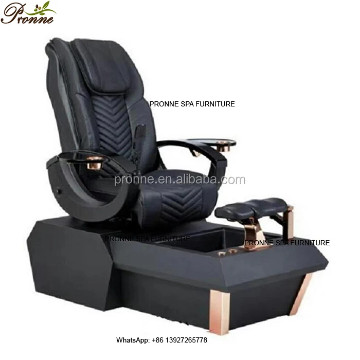 Оборудование для спа-маникюра розовое золото черный Электрический стул педикюра спа с массажем касания