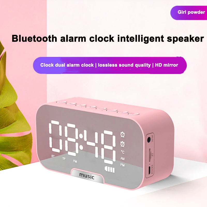 2022 new Portable speaker with HD screen smart clock and High-quality Mini Bluetooth speaker