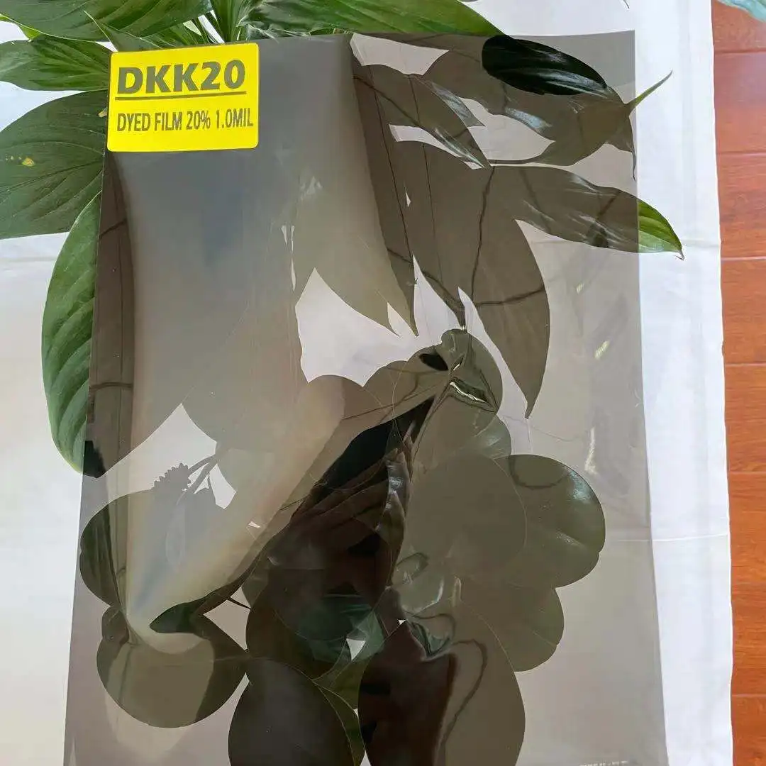 DKK20 PREMIUM DYED ROLL WINDOW TINT FILM VLT 20% IR 11% GOOD SHRINKAGE BLACK WINDOW FILM TINT DYED FILM