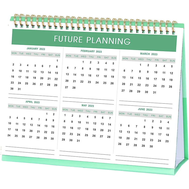 Unique design wholesale wire binding table desk flip calendars