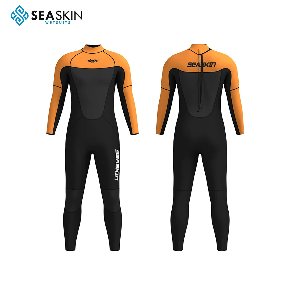 Seaskin Diving Swimming Watersports Wetsuit Jacket Long Sleeve Front Zip water sport Neoprene Wetsuit Top