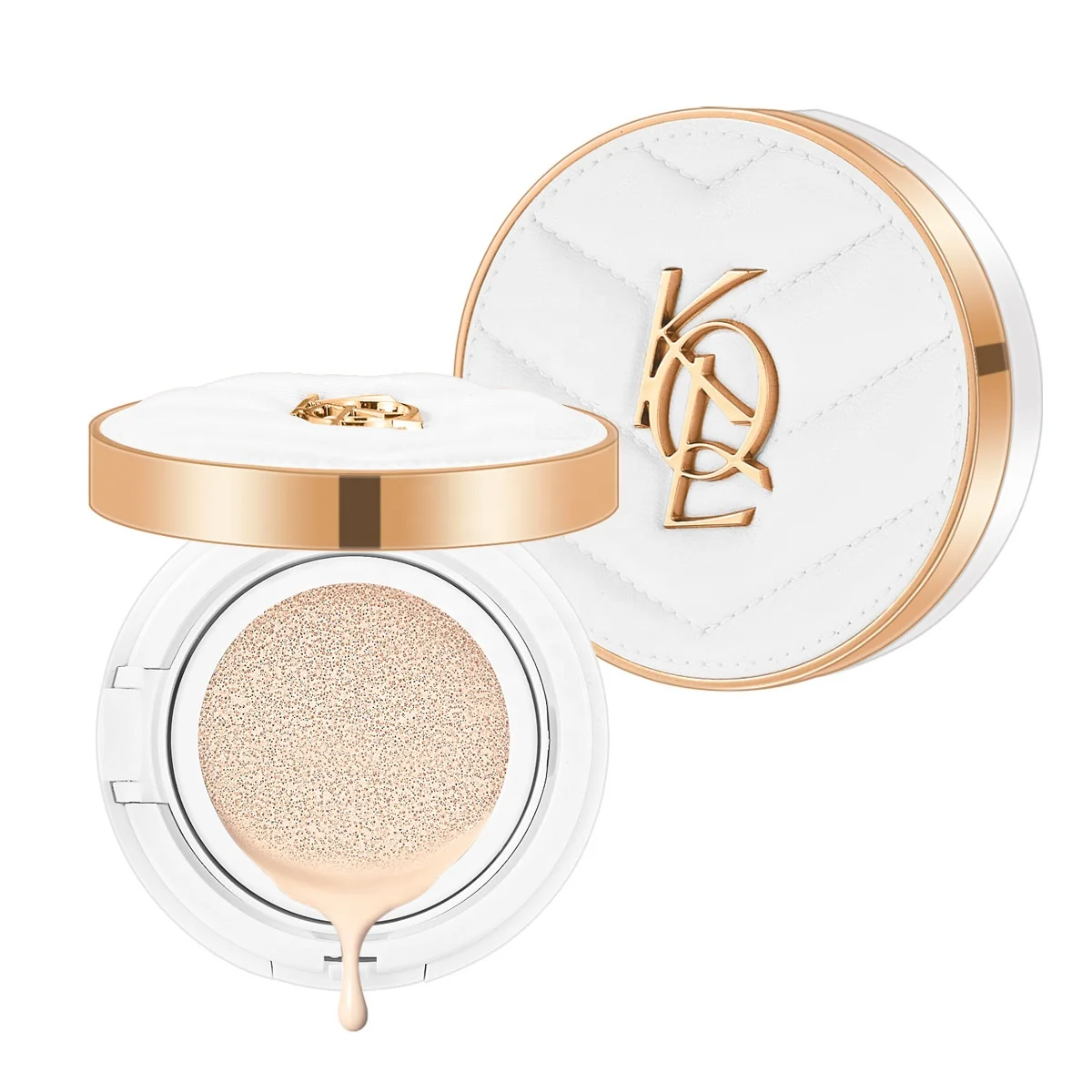 Kaqili full coverage satin air cushion BB cream set  classical luxurious cushion BB foundation waterproof long lasting  BB cream
