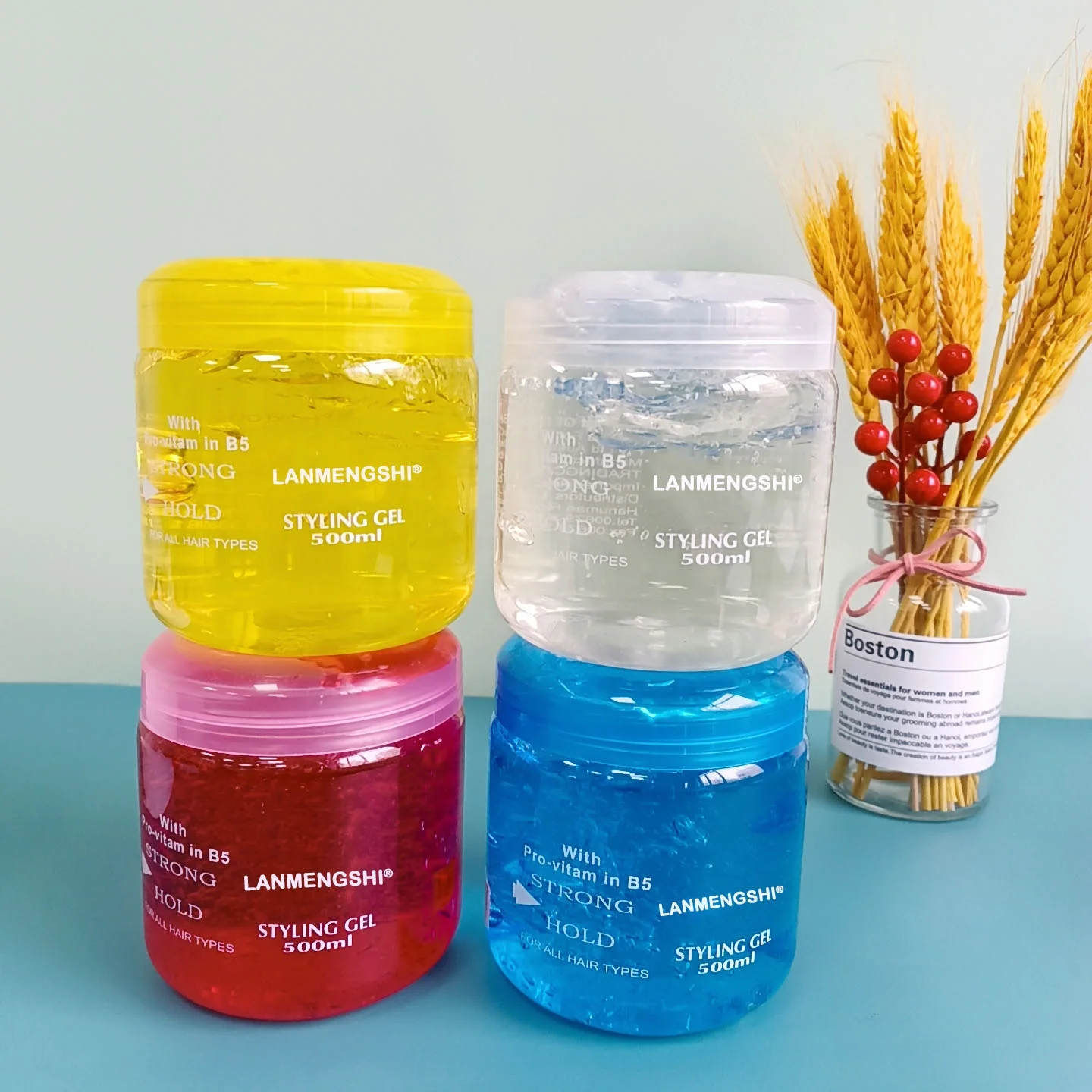 OEM/ODM  Hair Gel Extra Hold Private Label Twist Lock Gel Shine  Hair Styling Gel Wholesale Neat Braid Conditioning Shining