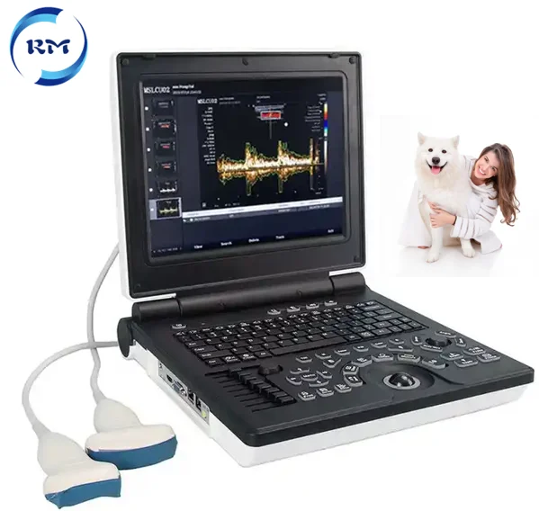 Handheld Veterinary Ultrasound Machine 12 inch Low Price Portable Animal Cow Cattle Vets Ultrasound Scanner