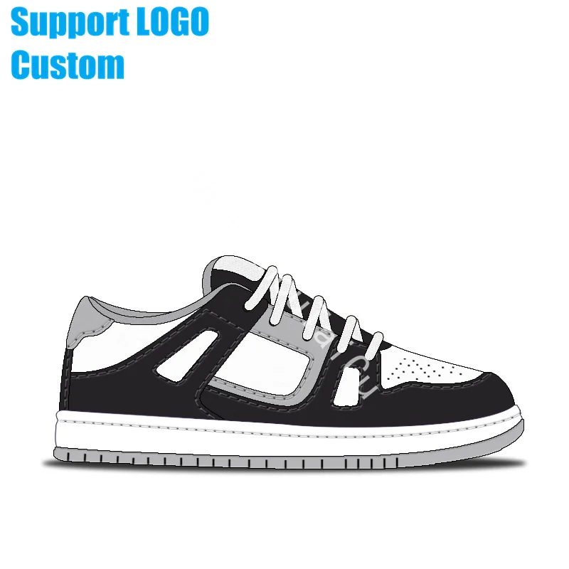 Factory Designer Custom Wholesale High Quality Genuine Leather Low  Men Basketball Shoes