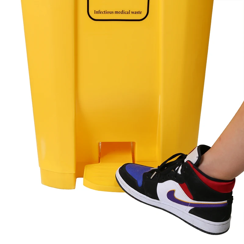 bio medical waste bins 30l 50l 80l 100l garbage plastic trash can dustbin