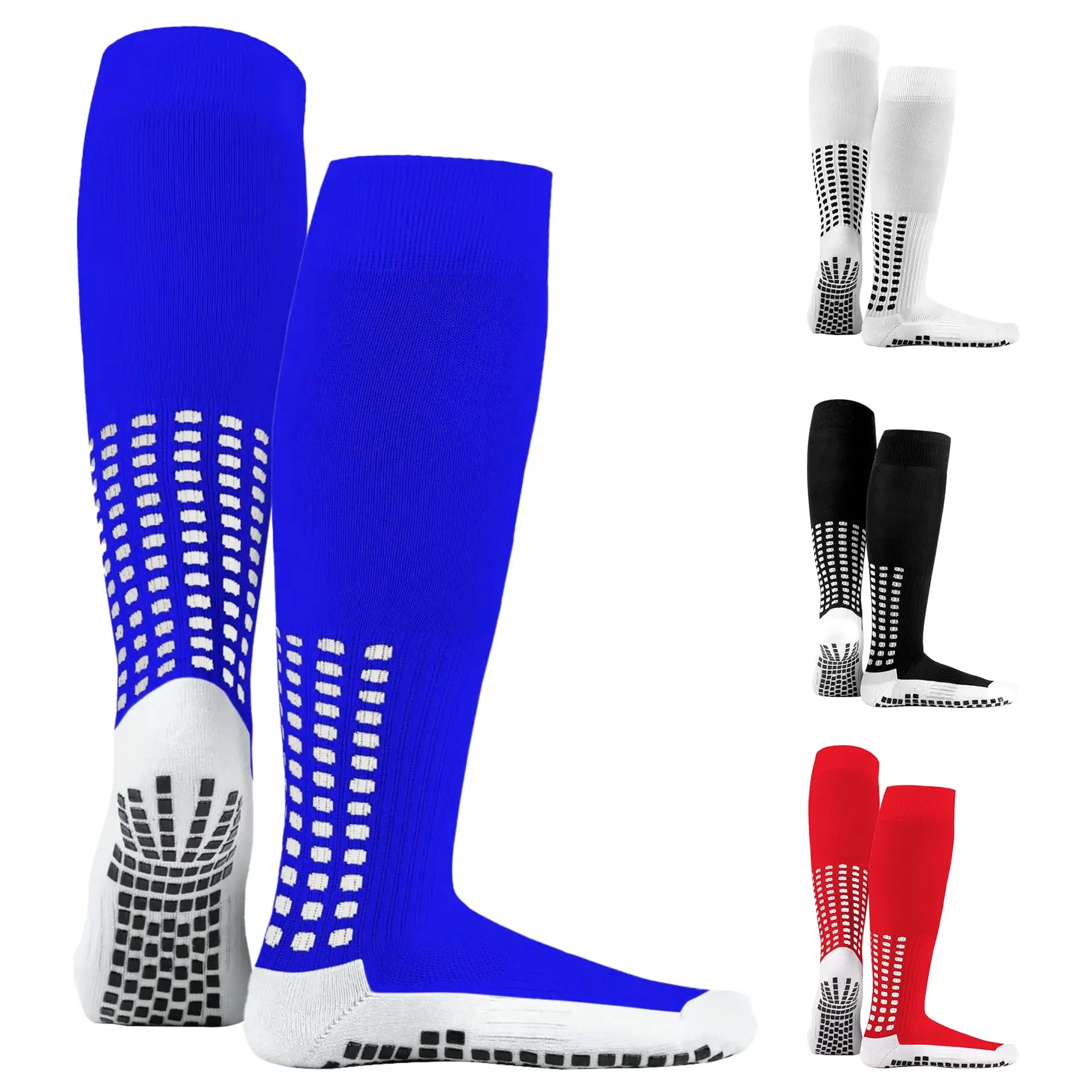 Custom Logo Men Anti Slip Non Slip Pads for Football Basketball Sports Socks Soccer Non Skid Ball Socks