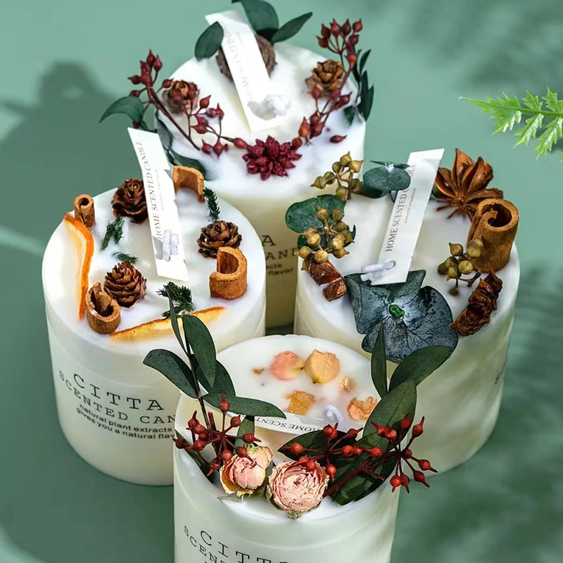 Luxury scented candles soy wax and fragrance oils aromatic candles wholesale with glass jar tin candle gift box