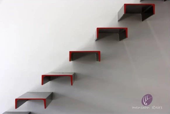 
Indoor Usage Wood Veneer Stairs 