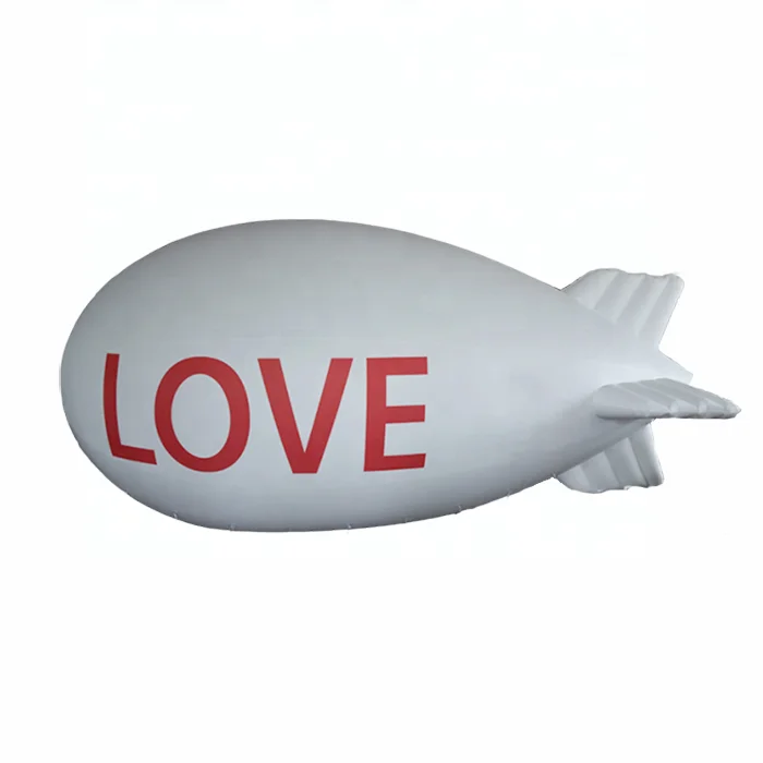 PVC inflatable floating advertising blimp airship helium balloon