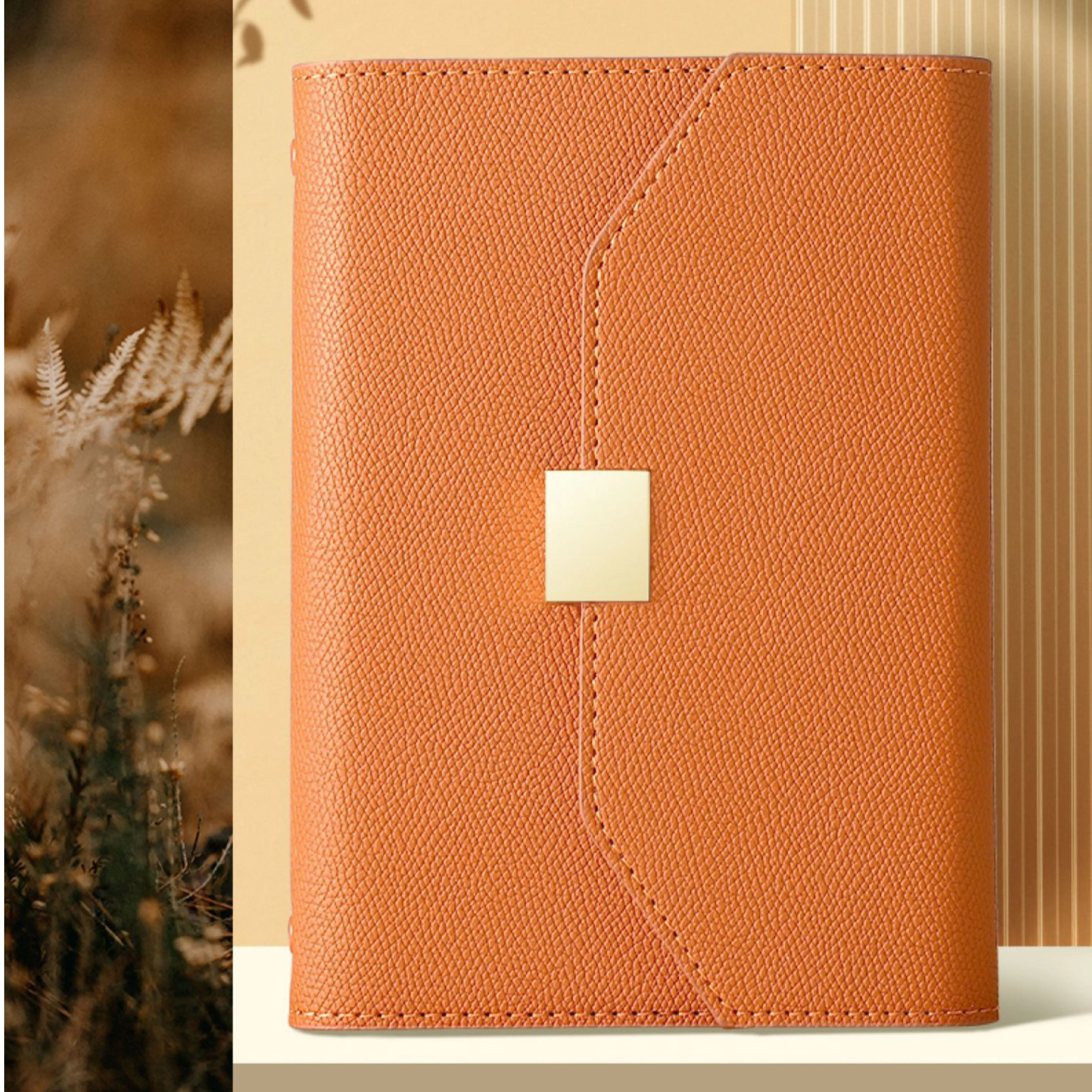 A5 hardcover notebook Business Corporate Gift custom logo Exquisite gift Journal spiral ring binder planner pu leather cover dia