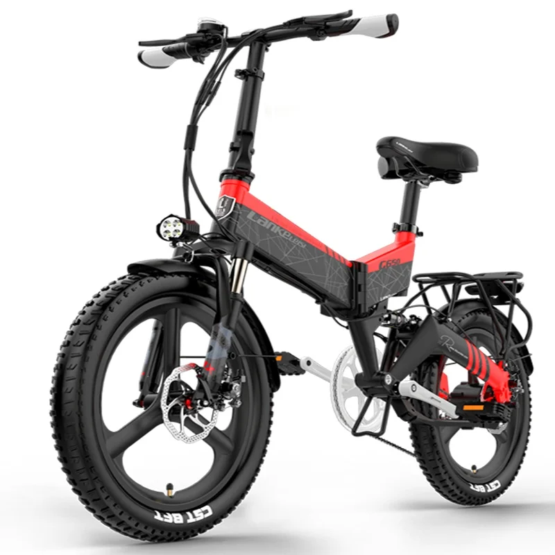 EU Warehouse Home Delivery CE Ebike 20inch Integrated Tire 14.5AH Electric Foldable Bike 500W 48V Powerful Electric Bicycle