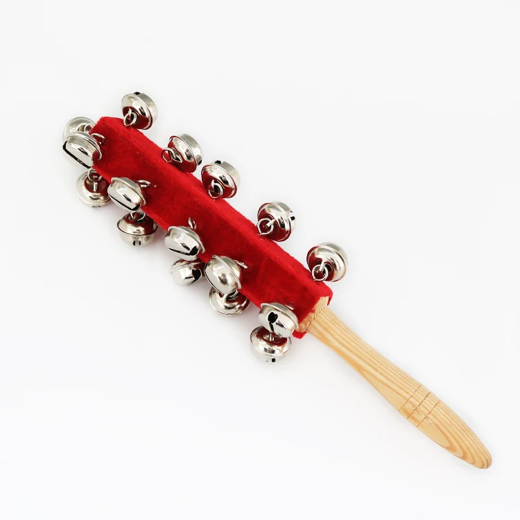 Custom high quality popular product wood metal hand bell irregular hand bell