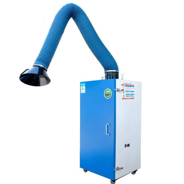 
high efficiency wall mount laser small fume dust extractor for smoke suction 